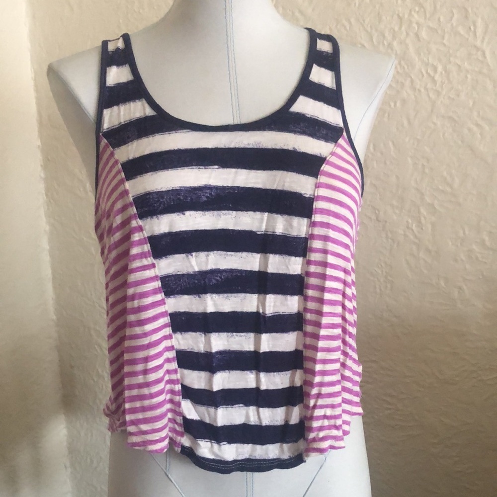 Urban Outfitters Purple Blue Stripe Tank Top